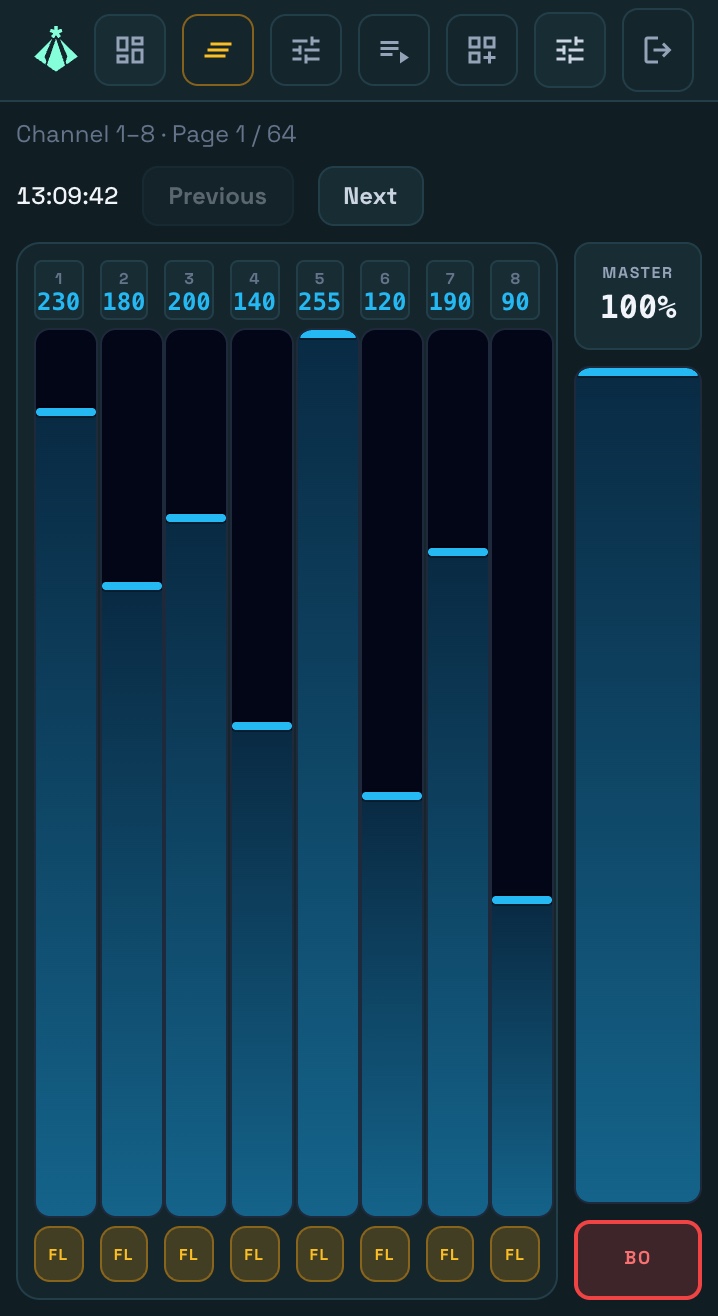 Mobile live control